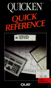 Cover of: Quicken quick reference by Paul J. Perry