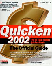 Cover of: Quicken 2002: the official guide