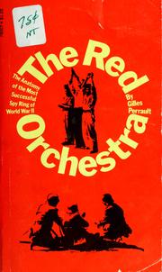 Cover of: The red orchestra by Gilles Perrault