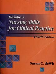 Cover of: Rambo's Nursing skills for clinical practice by Susan C. DeWit