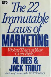 Cover of: The 22 immutable laws of marketing by Al Ries