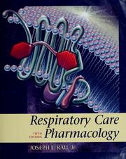Cover of: Respiratory care pharmacology