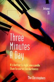 Cover of: Three minutes a day by Stephanie Raha