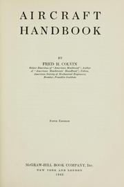 Cover of: Aircraft handbook by Fred Herbert Colvin