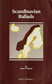 Cover of: Scandinavian Ballads