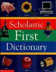Cover of: Scholastic first dictionary