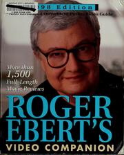 Cover of: Roger Ebert's video companion by Roger Ebert