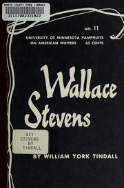 Cover of: Wallace Stevens. by William York Tindall
