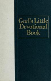 Cover of: God's little devotional book.