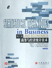 Cover of: Statistical techniques in business & economics: Shang wu yu jing ji tong ji ji shu : di 11 ban / Daogelasi A. Linde...[et al.] zhu