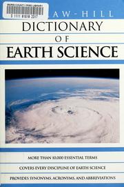 McGraw-Hill dictionary of earth science by Sybil P. Parker