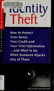 Cover of: Identity theft by 