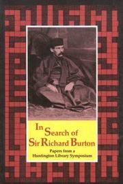 Cover of: In search of Sir Richard Burton: papers from a Huntington Library symposium