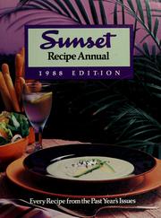 Cover of: Sunset recipe annual by by the Sunset editors