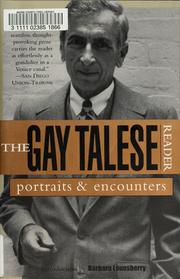 Cover of: The Gay Talese reader: portraits & encounters