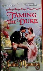 Cover of: Taming The Duke by Jackie Manning