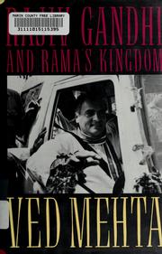 Cover of: Rajiv Gandhi and Rama's kingdom by Ved Mehta