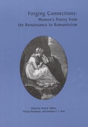 Cover of: Forging connections: women's poetry from the Renaissance to romanticism