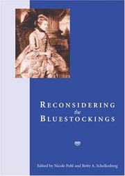 Cover of: Reconsidering the Bluestockings