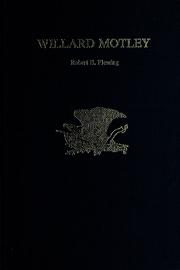 Cover of: Willard Motley by Robert E. Fleming