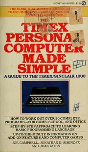 Cover of: The Timex personal computer made simple: a guide to the Timex/Sinclair 1000