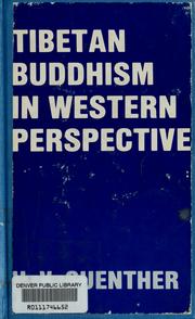 Cover of: Tibetan Buddhism in Western perspective: collected articles of Herbert V. Guenther.