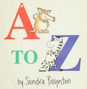Cover of: A to Z by Sandra Boynton
