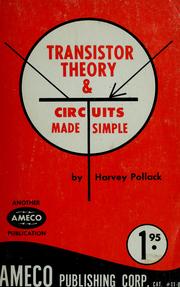 Cover of: Transistor theory and circuits made simple.