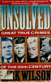 Cover of: Unsolved