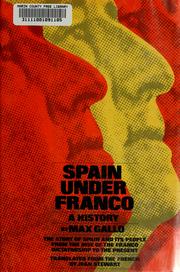 Cover of: Spain under Franco by Max Gallo