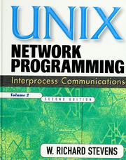 Cover of: UNIX network programming by W. Richard Stevens