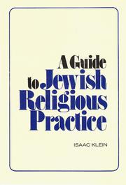 Cover of: A guide to Jewish religious practice