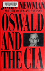 Cover of: Oswald and the CIA