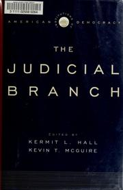Cover of: The judicial branch