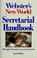 Cover of: Webster's New World secretarial handbook