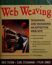Cover of: Web weaving by Eric Tilton