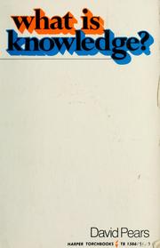 Cover of: What is knowledge?