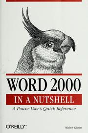 Cover of: Word 2000 in a nutshell: a power user's quick reference