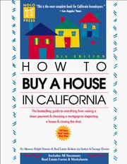 Cover of: How to buy a house in California by Ralph E. Warner