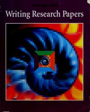 Cover of: Writing research papers by Robert D. Shepherd