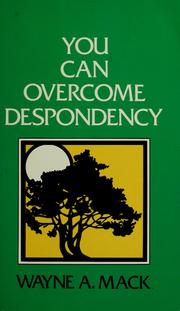 Cover of: You can overcome despondency