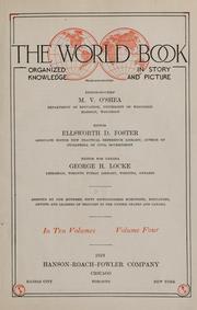 Cover of: The World book: organized knowledge in story and picture