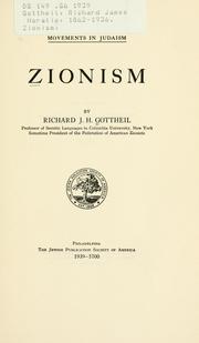 Cover of: Zionism