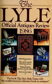 Cover of: The Lyle official antiques review, 1986