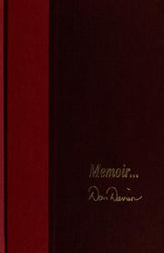Cover of: Memoir...Don Davison by Don Davison