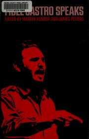 Cover of: Fidel Castro speaks. by Fidel Castro