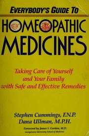 Cover of: Everybody's guide to homeopathic medicines