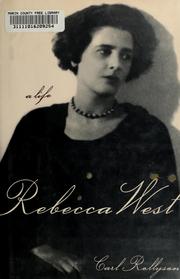 Cover of: Rebecca West by Carl E. Rollyson