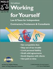 Cover of: Working for Yourself by Stephen Fishman