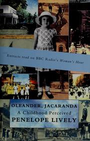 Cover of: Oleander, Jacaranda by Penelope Lively